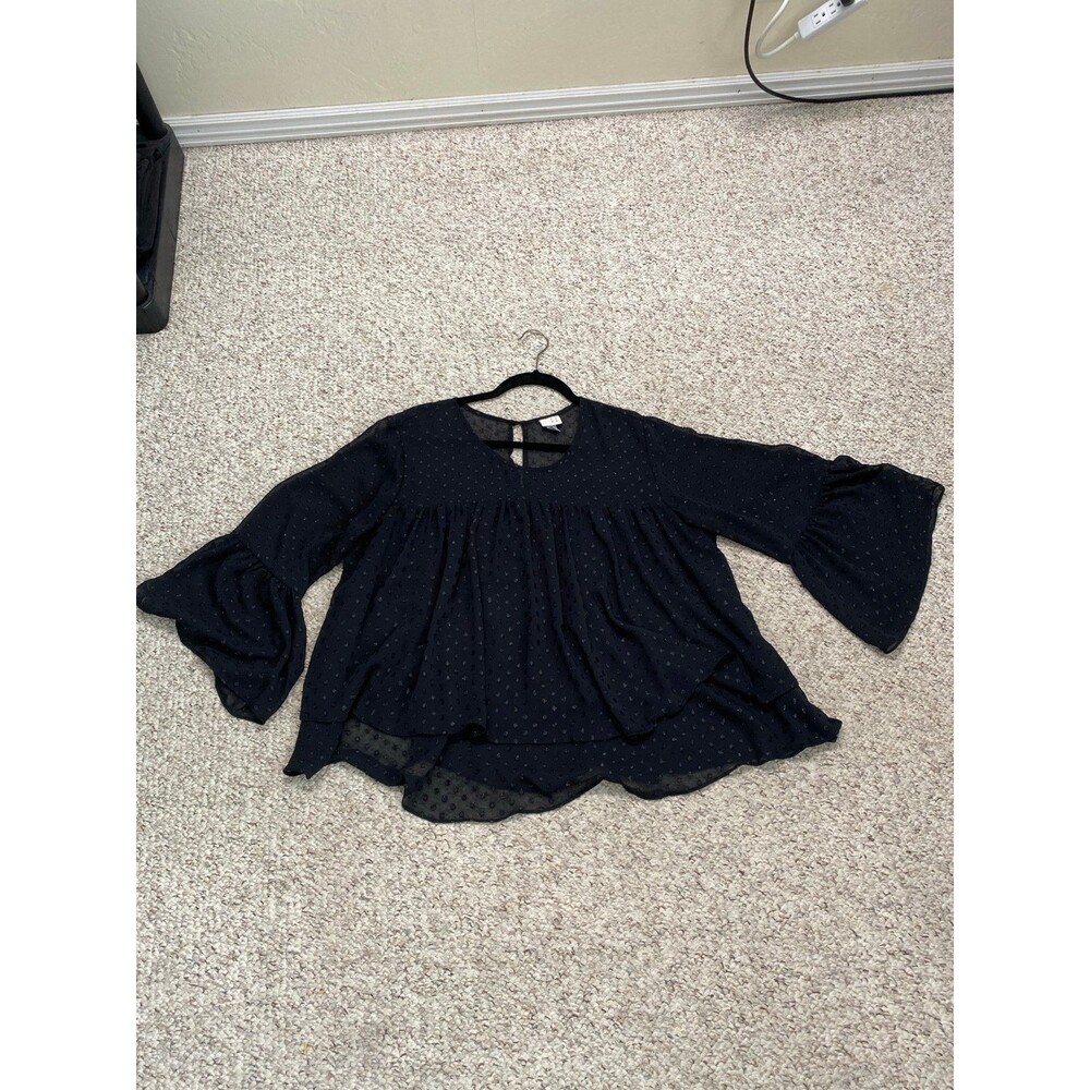 A New Day Fairy Whimsigoth Witchy Grunge Y2K Flowy Tiered Babydoll Bell Sleeve